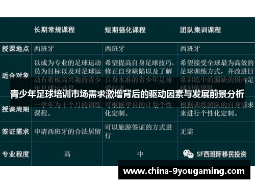 青少年足球培训市场需求激增背后的驱动因素与发展前景分析